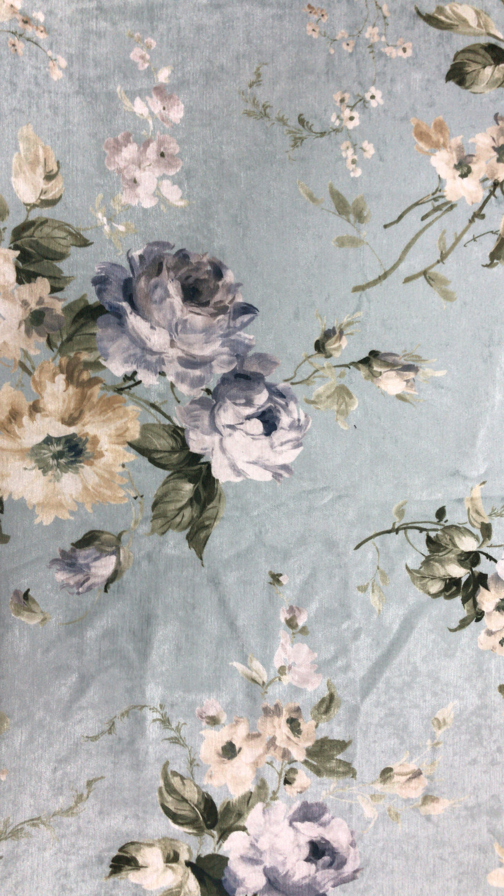 upholstery fabrics turquoise floral pattern
